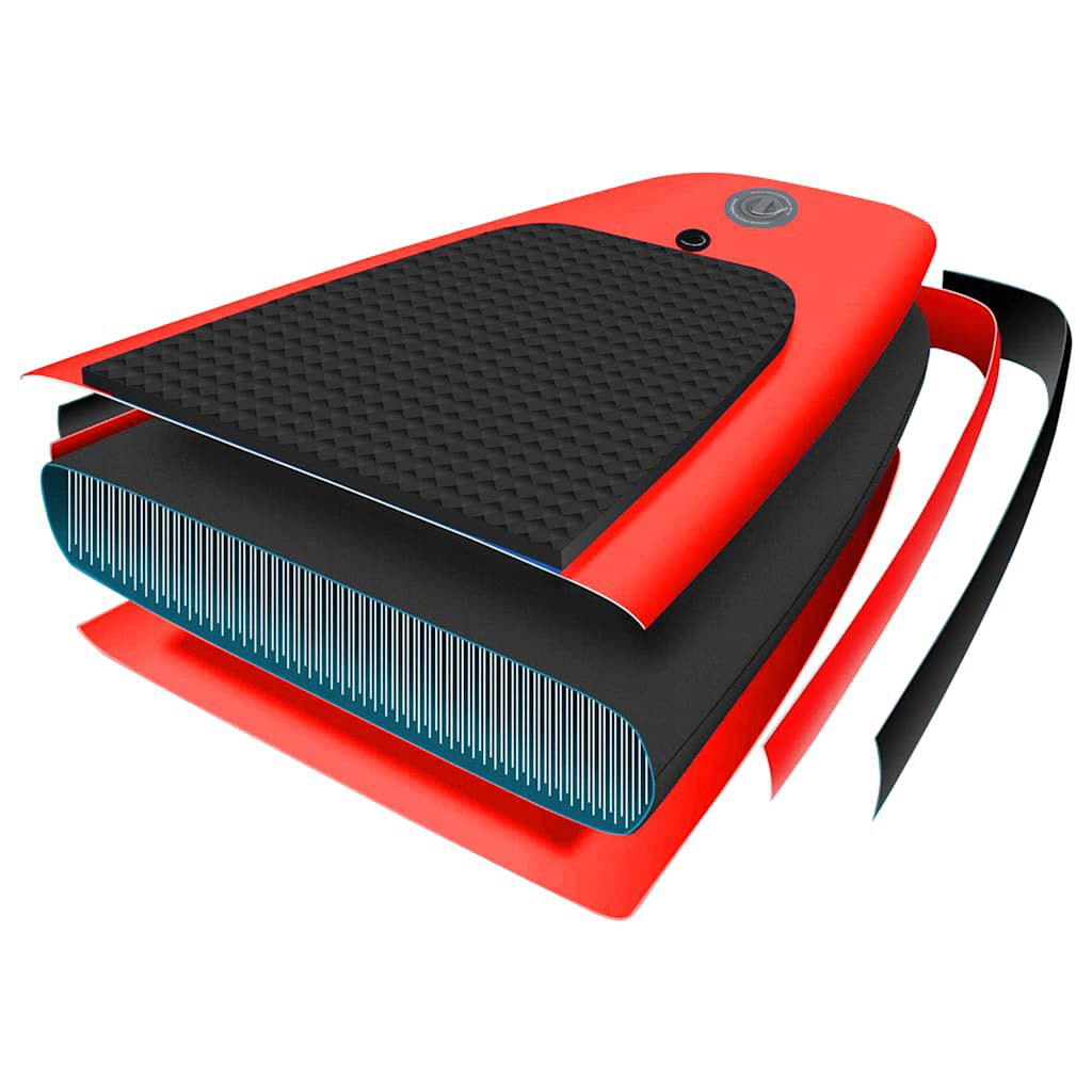 vidaXL Σανίδα SUP Φουσκωτή Σετ Κόκκινη 300 x 76 x 10 εκ.