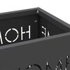 vidaXL Σχέδιο & βάση αποθήκευσης Μαύρο 15.5 x 15.5 x 49 εκ Ατσάλι