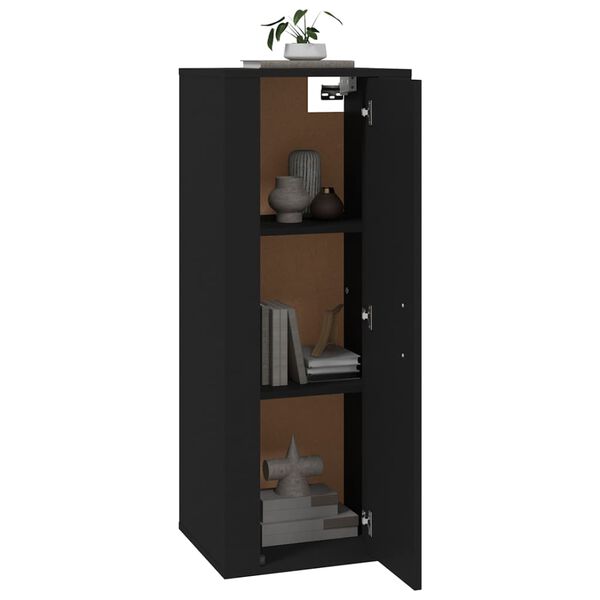 vidaXL Έπιπλο Τηλεόρασης Επιτοίχιο Μαύρο 40x34,5x100 εκ.