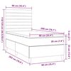 vidaXL &Kappa;&rho;&epsilon;&beta;ά&tau;&iota; Boxspring &mu;&epsilon; &Sigma;&tau;&rho;ώ&mu;&alpha; &Sigma;&kappa;&omicron;ύ&rho;&omicron; &Kappa;&alpha;&phi;έ 90x200 &epsilon;&kappa;. &Upsilon;&phi;&alpha;&sigma;&mu;ά&tau;&iota;&nu;&omicron;
