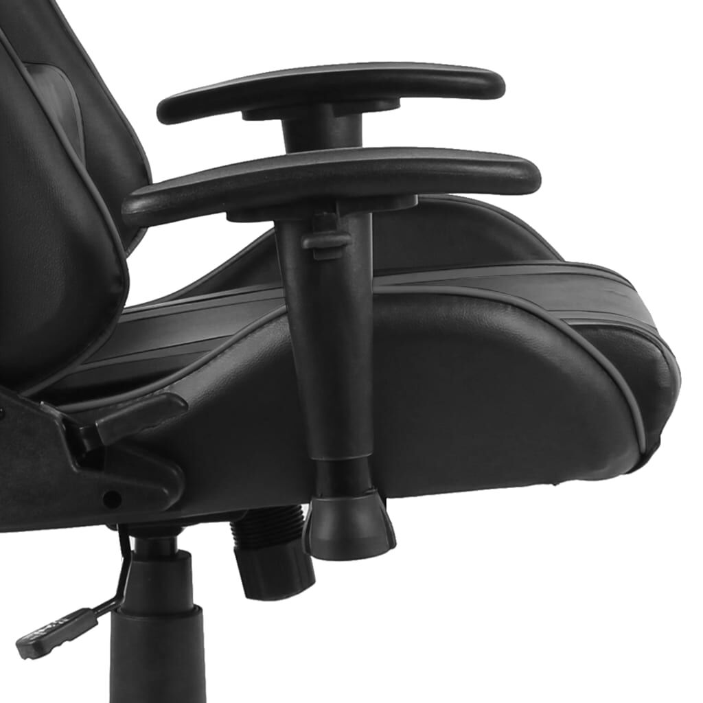 vidaXL Καρέκλα Gaming Περιστρεφόμενη Γκρι PVC