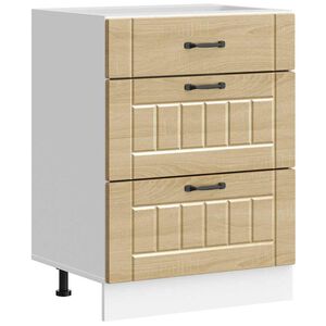 vidaXL ντουλάπι βάσης κουζίνας Lucca Δρυς sonoma κατασκευασμένο ξύλο