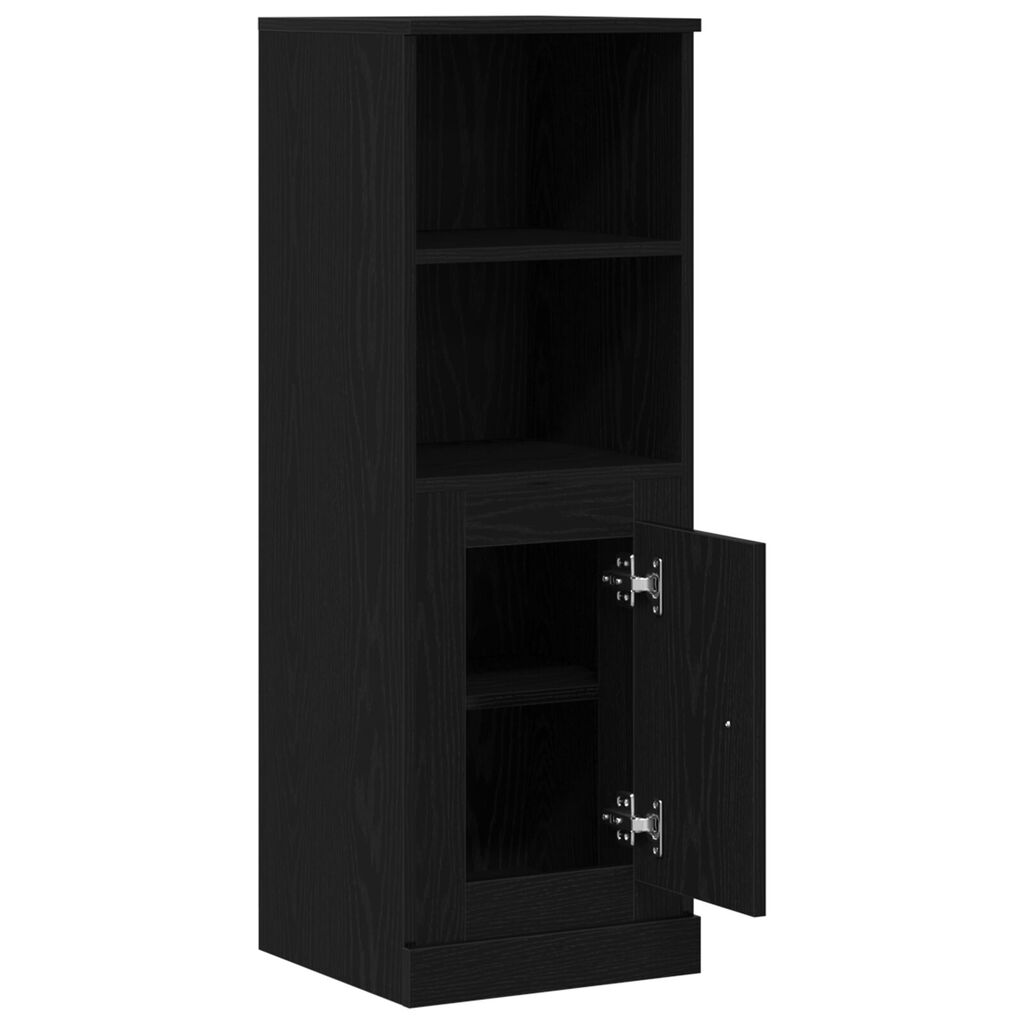 vidaXL Υψηλός Ντουλάπι Μαύρο Δρύς 36x35.5x103.5 εκ Επεξεργασμένο Ξύλο