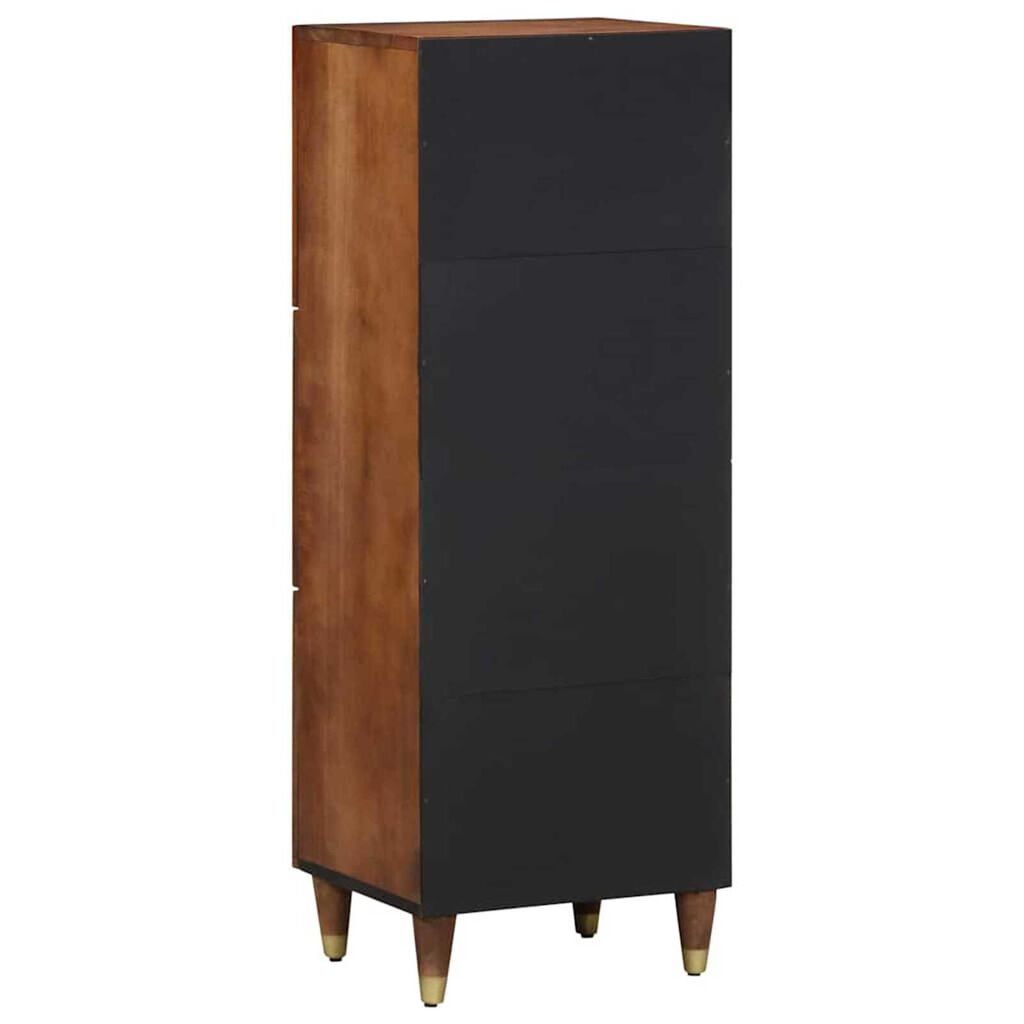 vidaXL Highboard με συρτάρι Καφέ 40 x 33.5 x 110 εκ Μασίφ ξύλο μάνγκο