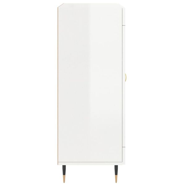 vidaXL Ντουλάπι Γυαλιστερό Λευκό 69,5x34x90 εκ. Επεξεργασμένο Ξύλο