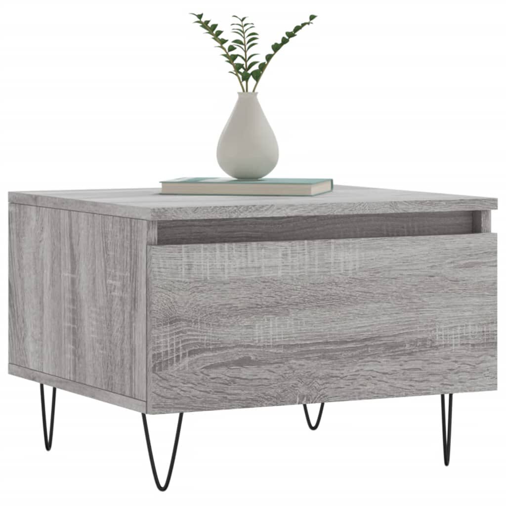 vidaXL Τραπεζάκια Σαλονιού 2 τεμ. Γκρι Sonoma 50x46x35 εκ. Επεξ. Ξύλο