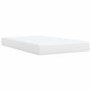 vidaXL Κρεβάτι Boxspring με Στρώμα Λευκό 120x190εκ.από Συνθετικό Δέρμα
