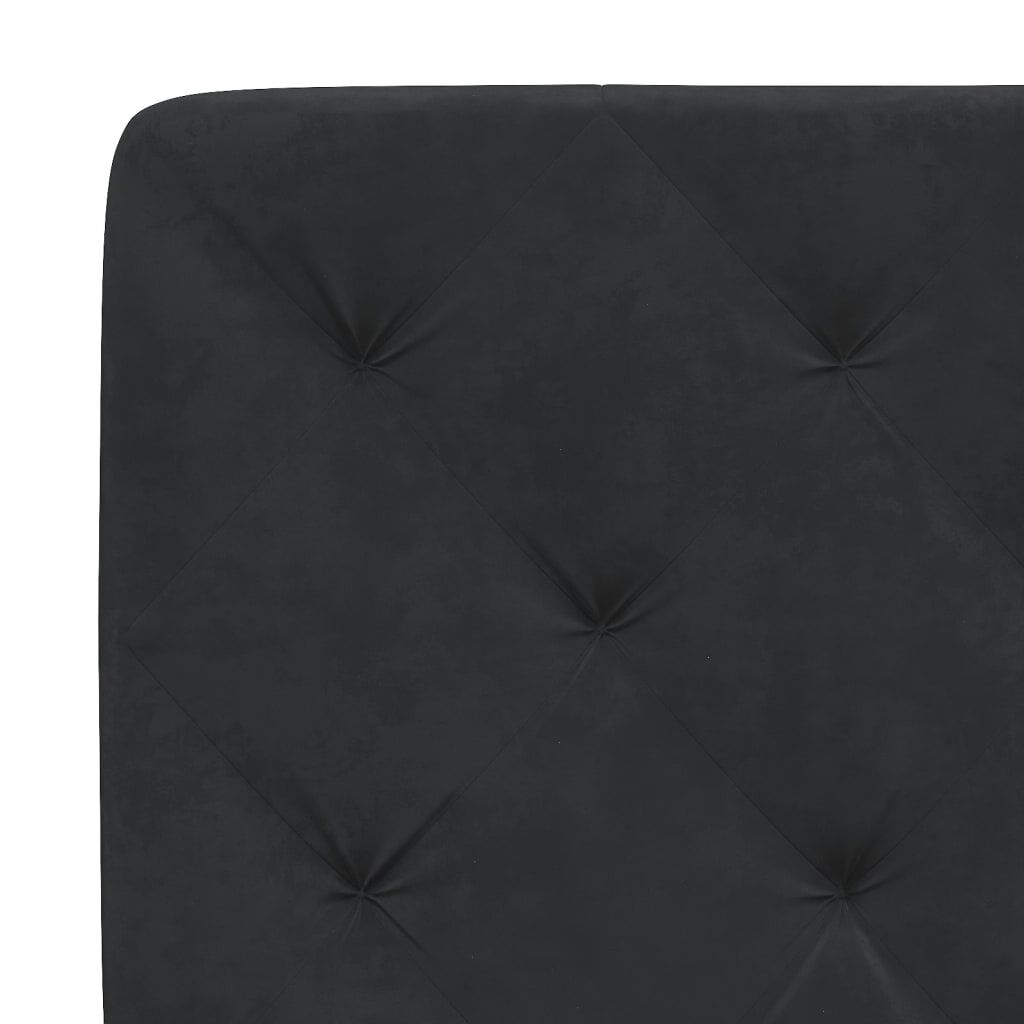vidaXL Σκελετός Κρεβατιού Χωρίς Στρώμα Μαύρο 120x200 εκ. Βελούδινο