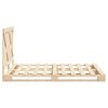vidaXL Πλαίσιο Κρεβατιού με Κεφαλάρι 140x200 εκ. από Μασίφ Ξύλο Πεύκου