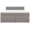 vidaXL &Kappa;&rho;&epsilon;&beta;ά&tau;&iota; Boxspring &mu;&epsilon; &Sigma;&tau;&rho;ώ&mu;&alpha; Taupe 180x200 &epsilon;&kappa;. &Upsilon;&phi;&alpha;&sigma;&mu;ά&tau;&iota;&nu;&omicron;