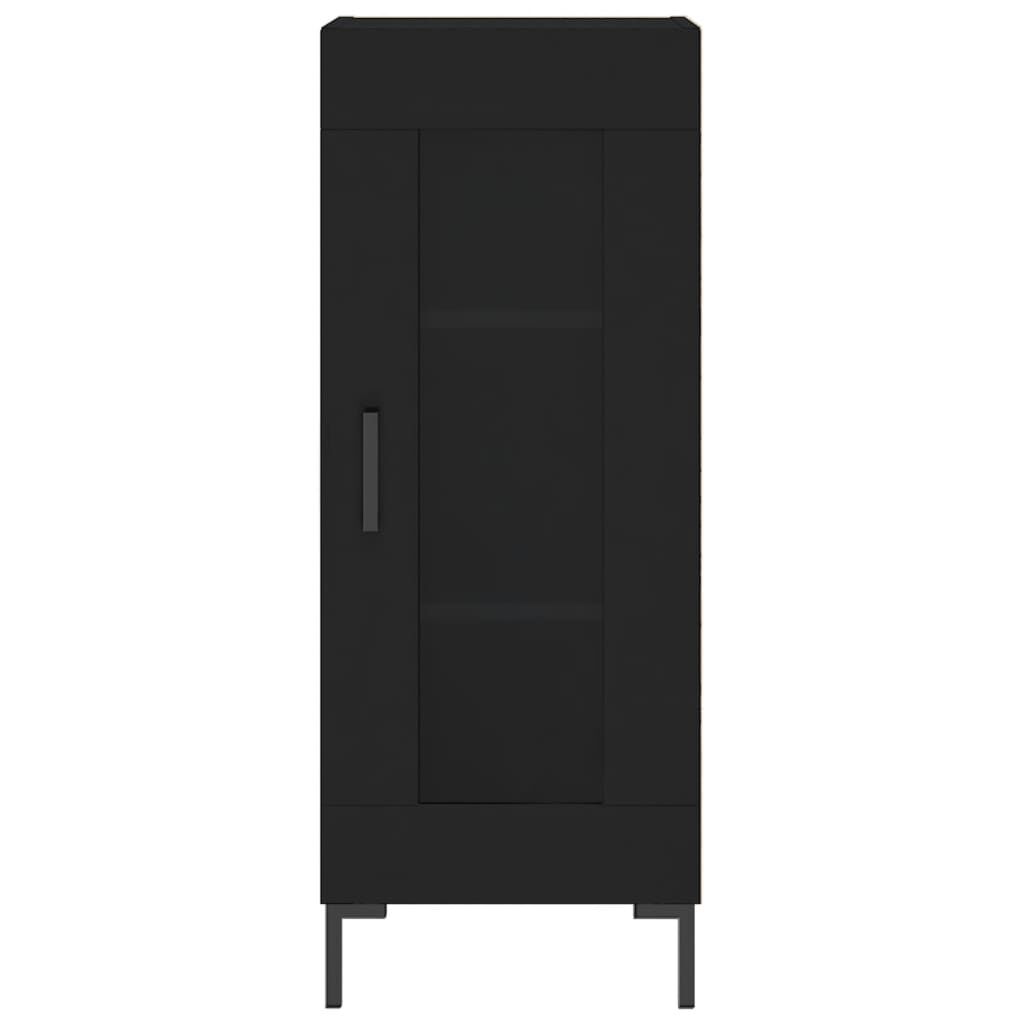 vidaXL Ντουλάπι Μαύρο 34,5 x 34 x 90 εκ. από Επεξεργασμένο Ξύλο