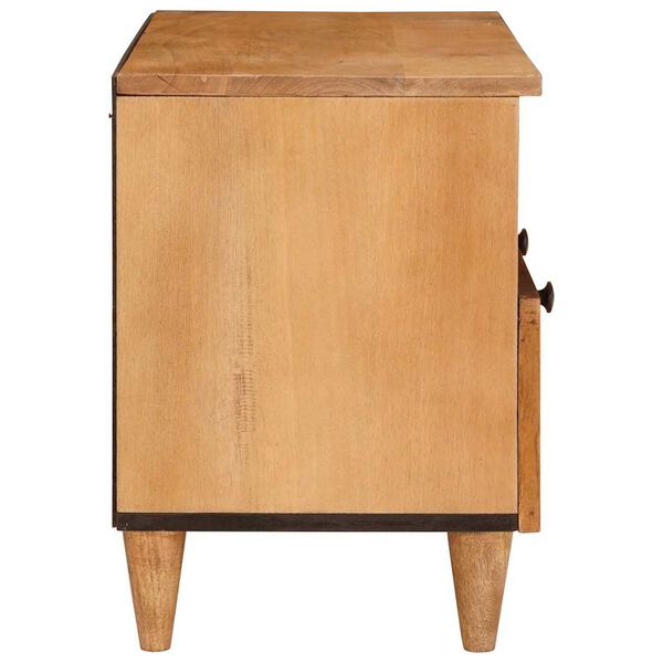 vidaXL Ντουλάπι TV Ανοιχτό καφέ 70 x 33 x 46 εκ Μασίφ ξύλο μάνγκο