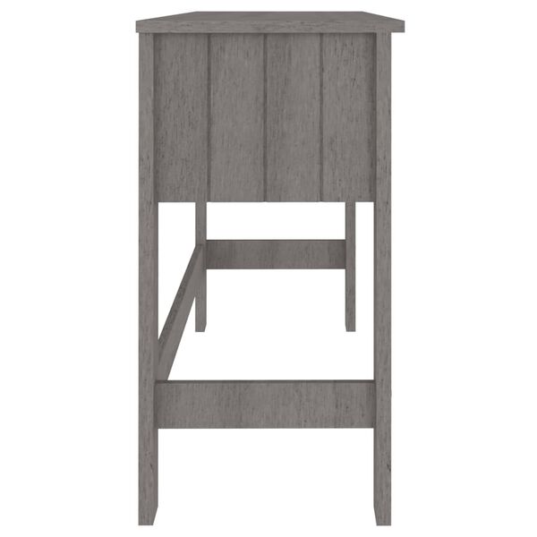 vidaXL Γραφείο HAMAR Αν. Γκρι 110 x 40 x 75 εκ. από Μασίφ Ξύλο Πεύκου