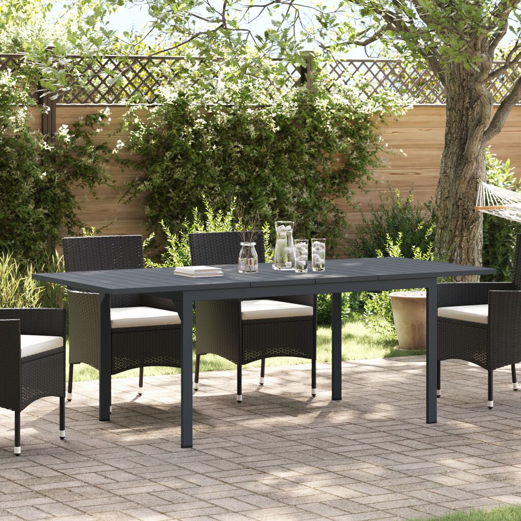 vidaXL Τραπέζια Επέκτασης 2 τμχ Ανθρακί 210x90x73 εκ. Χάλυβας
