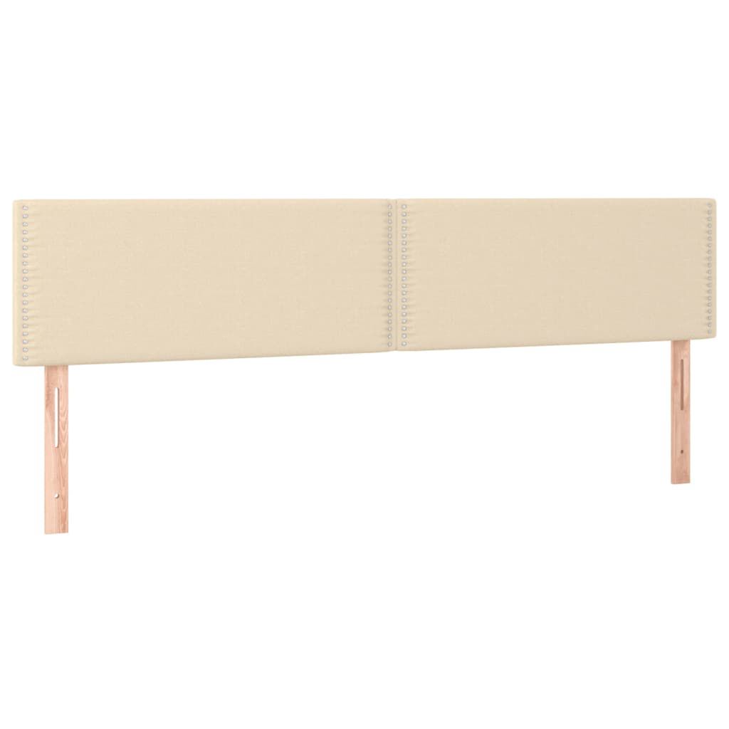vidaXL Κρεβάτι Boxspring με Στρώμα Κρεμ 180x200 εκ. Υφασμάτινο