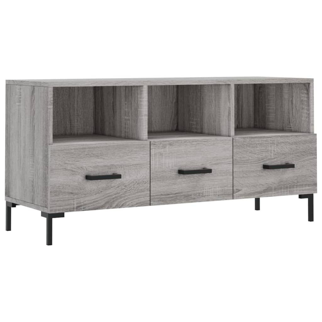 vidaXL Έπιπλο Τηλεόρασης Γκρι Sonoma 102 x 36 x 50 εκ. Επεξεργ. Ξύλο