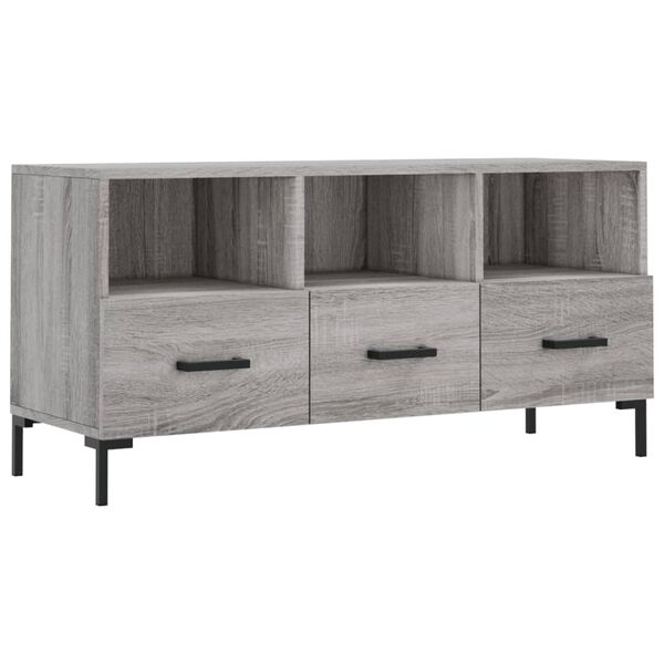 vidaXL Έπιπλο Τηλεόρασης Γκρι Sonoma 102 x 36 x 50 εκ. Επεξεργ. Ξύλο