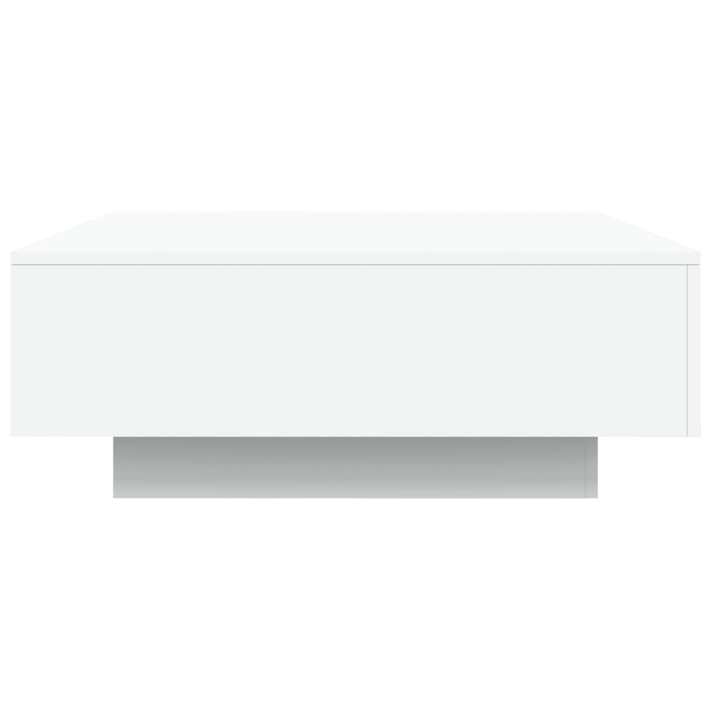 vidaXL Τραπεζάκι Σαλονιού με Φώτα LED Λευκό 80 x 80 x 31 εκ.