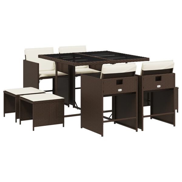 vidaXL &Sigma;&epsilon;&tau; &Tau;&rho;&alpha;&pi;&epsilon;&zeta;&alpha;&rho;ί&alpha;&sigmaf; &Kappa;ή&pi;&omicron;&upsilon; 9 &tau;&epsilon;&mu;. &Kappa;&alpha;&phi;έ &Sigma;&upsilon;&nu;&theta;&epsilon;&tau;&iota;&kappa;ό &Rho;&alpha;&tau;ά&nu; &mu;&epsilon; &Mu;&alpha;&xi;&iota;&lambda;ά&rho;&iota;&alpha;