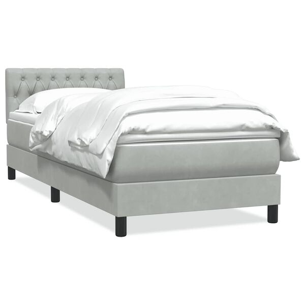 vidaXL &Kappa;&rho;&epsilon;&beta;ά&tau;&iota; Boxspring &mu;&epsilon; &Sigma;&tau;&rho;ώ&mu;&alpha; &Alpha;&nu;&omicron;&iota;&chi;&tau;ό &Gamma;&kappa;&rho;&iota; 100x210 &epsilon;&kappa;. &Beta;&epsilon;&lambda;&omicron;ύ&delta;&iota;&nu;&omicron;