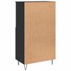 vidaXL Highboard &Mu;&alpha;ύ&rho;&omicron; 60 x 36 x 110 &epsilon;&kappa;. &Epsilon;&pi;&epsilon;&xi;&epsilon;&rho;&gamma;&alpha;&sigma;&mu;έ&nu;&omicron; &xi;ύ&lambda;&omicron;