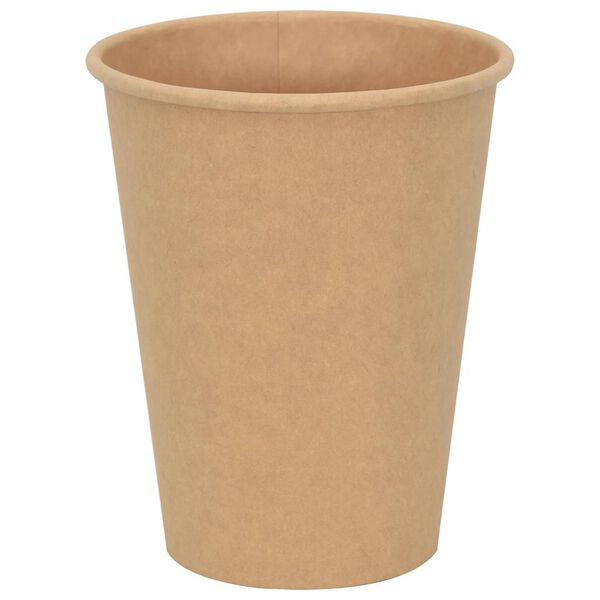 vidaXL Χάρτινα κύπελλα καφέ 1000 τεμάχια 12oz 300ml καφέ