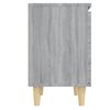 vidaXL Κομοδίνο Γκρι Sonoma 40 x 30 x 50 εκ. με Μασίφ Ξύλινα Πόδια