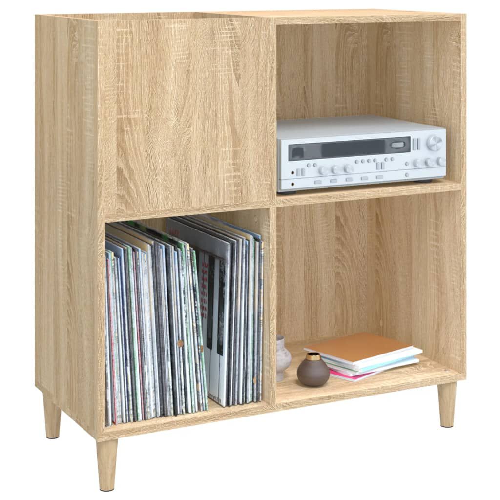 vidaXL Δισκοθήκη Sonoma Δρυς 84,5 x 38 x 89 εκ. από Επεξεργασμένο Ξύλο