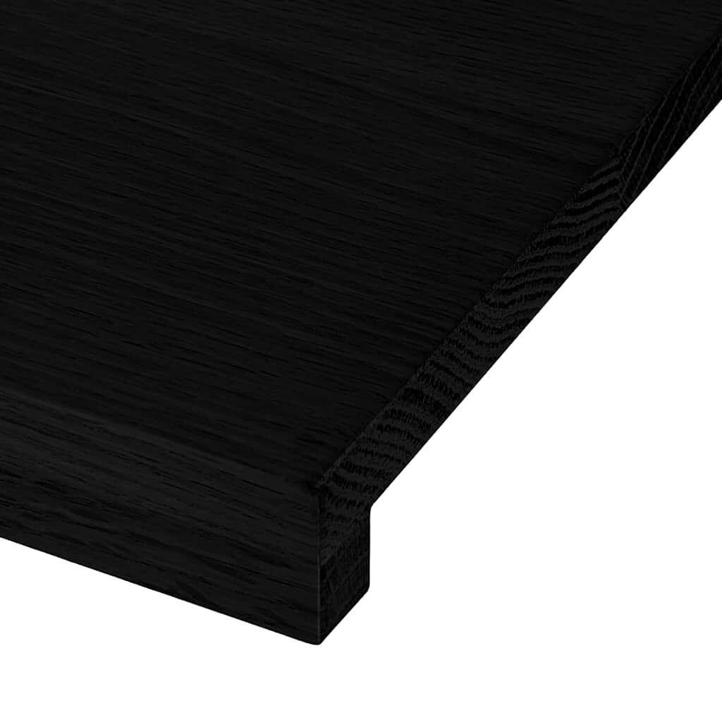 vidaXL Πέλματα Σκάλας 12 τεμάχια Σκούρο καφέ 80x25x2cm Ξύλο μασίφ δρυς