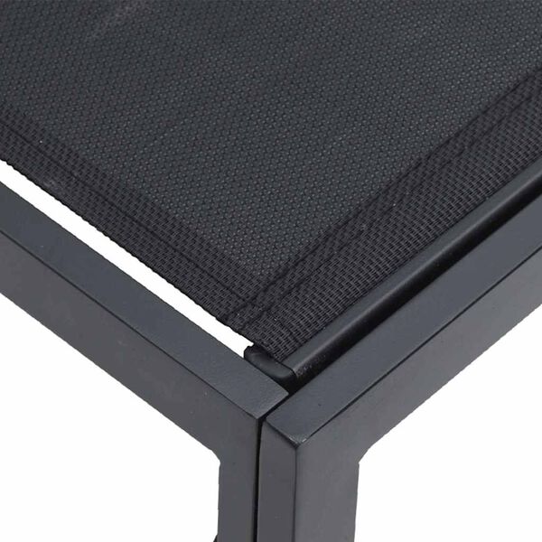 vidaXL Σετ Καναπέ Κήπου με μαξιλάρι 13 pcs Μαύρο Αλουμίνιο