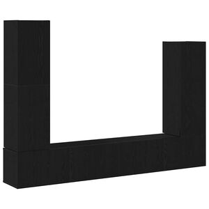 vidaXL Σετ επίπλου τηλεόρασης 6 pcs Μαύρη δρυς 30.5 x 30 x 110 εκ.