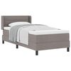 vidaXL Κρεβάτι box spring με στρώμα με στρώμα Taupe 80 x 200 cm