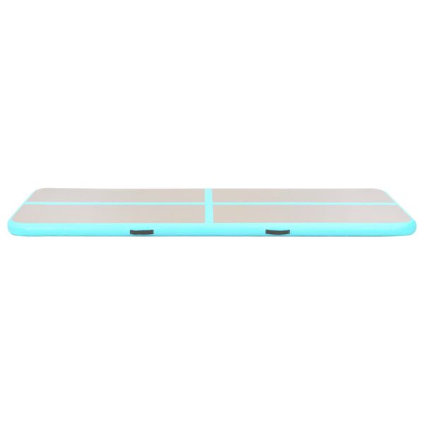 vidaXL Στρώμα Ενόργανης Φουσκωτό Πράσινο 500x100x10 εκ. PVC με Τρόμπα
