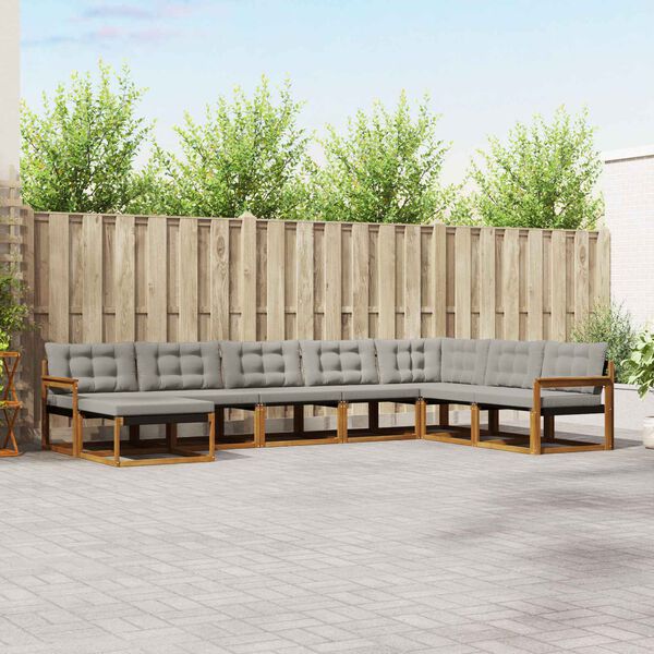 vidaXL &Sigma;&epsilon;&iota;&rho;ά &Kappa;&alpha;&nu;&alpha;&pi;έ &Epsilon;&xi;&omega;&tau;&epsilon;&rho;&iota;&kappa;&omicron;ύ 8 pcs &Phi;&upsilon;&sigma;&iota;&kappa;ό &kappa;&alpha;&iota; &Alpha;&nu;&omicron;&iota;&chi;&tau;ό &Gamma;&kappa;&rho;&iota;