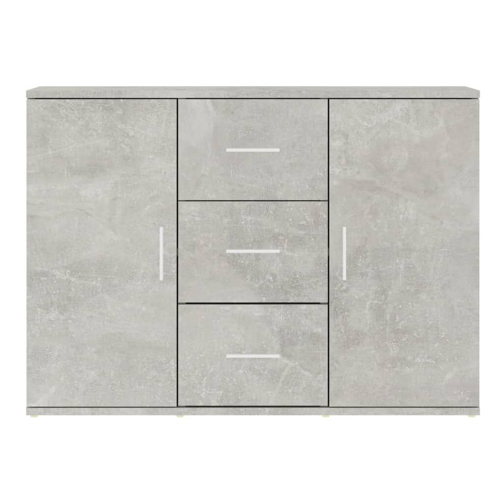 vidaXL Ντουλάπι Γκρι Σκυροδέματος 91x29,5x65 εκ. Επεξεργασμένο Ξύλο