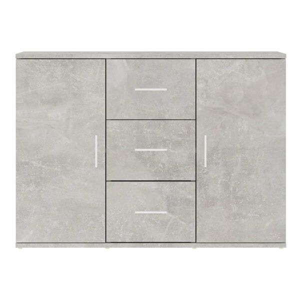 vidaXL Ντουλάπι Γκρι Σκυροδέματος 91x29,5x65 εκ. Επεξεργασμένο Ξύλο