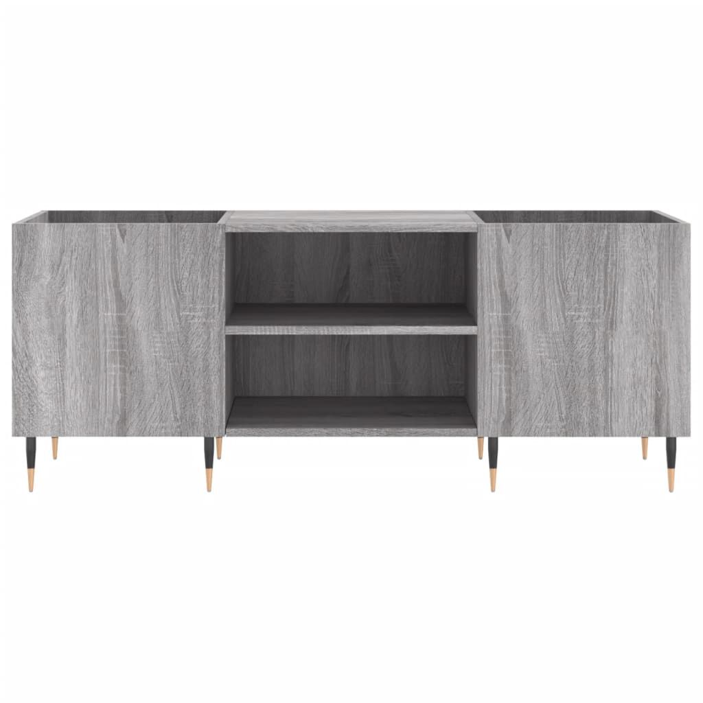 vidaXL Δισκοθήκη Γκρι Sonoma 121 x 38 x 48 εκ. από Επεξεργασμένο Ξύλο