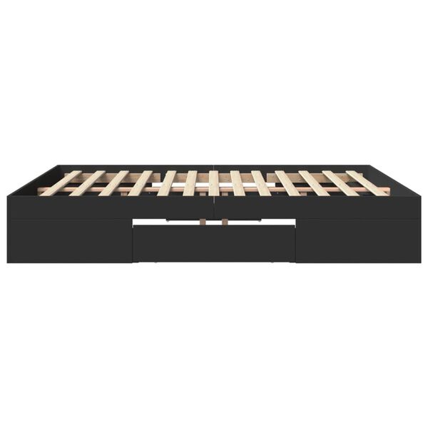 vidaXL Πλαίσιο κρεβατιού χωρίς στρώμα 180x200 εκ. Επεξεργασμένο Ξύλο
