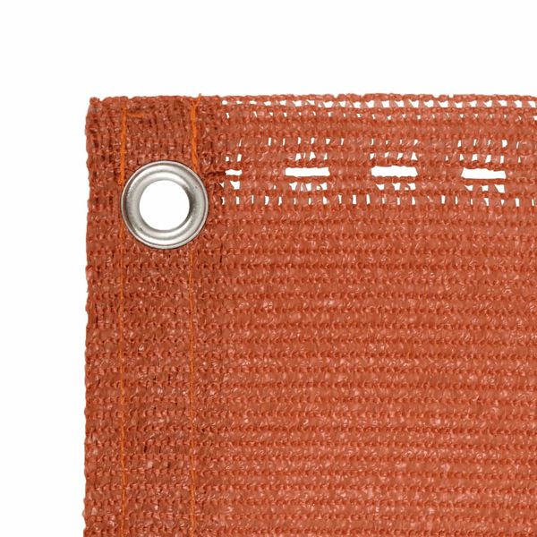 vidaXL Διαχωριστικό Βεράντας Πορτοκαλί 75 x 400 εκ. από HDPE