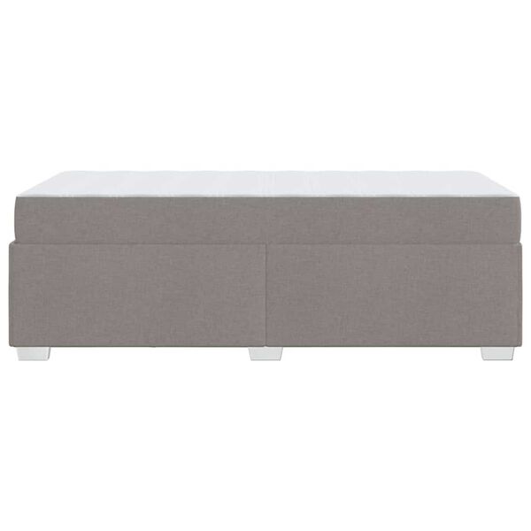 vidaXL Σκελετός Κρεβατιού Άλλο Taupe 90 x 200 cm ύφασμα