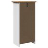 vidaXL Ντουλάπι μπάνιου BODO Λευκό και καφέ 44x30x90 cm