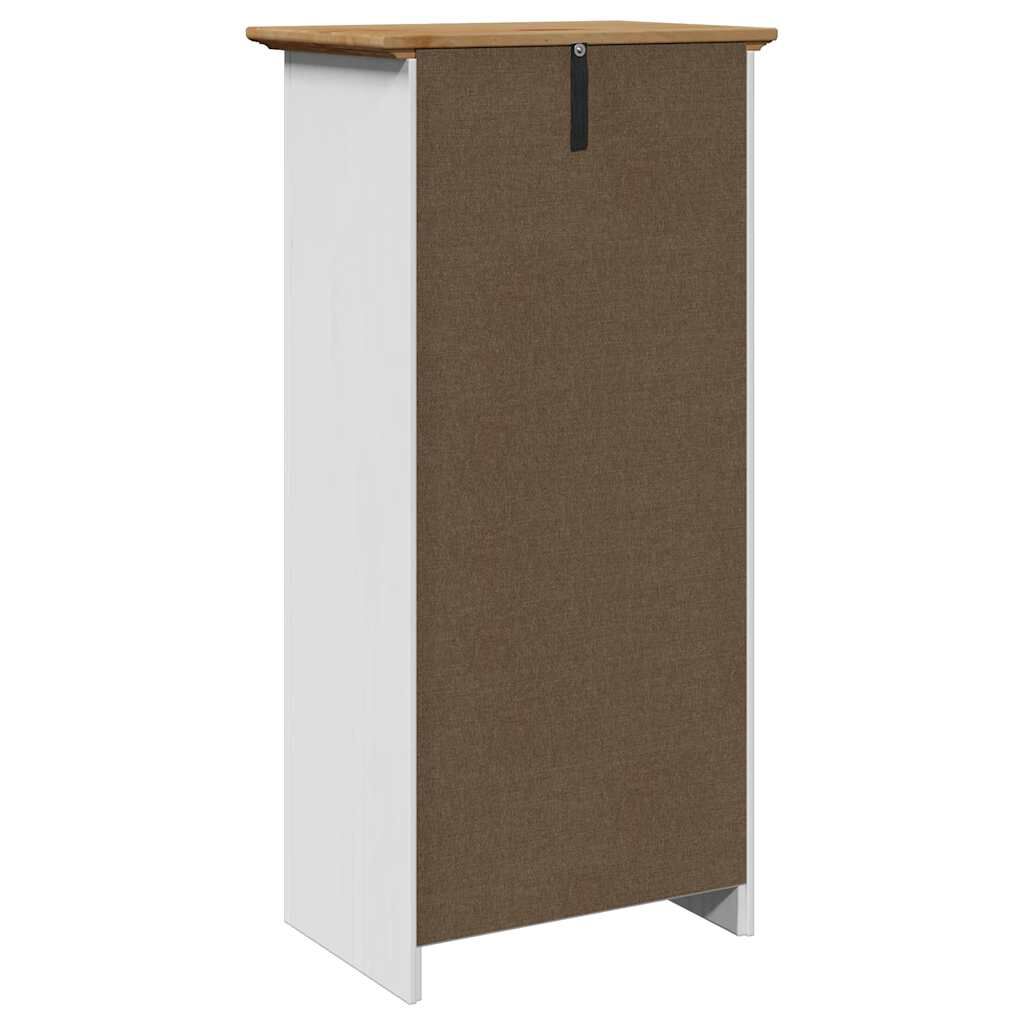 vidaXL Ντουλάπι μπάνιου BODO Λευκό και καφέ 44x30x90 cm