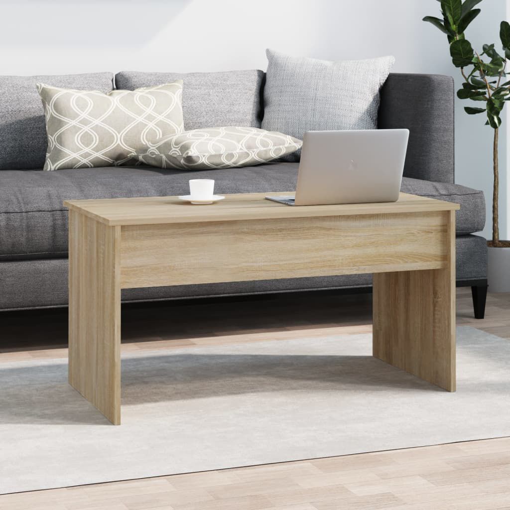 vidaXL Τραπεζάκι Σαλονιού Sonoma Δρυς 102x50,5x52,5 εκ. Επεξεργ. Ξύλο