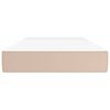 vidaXL Στρώμα με Pocket Springs Καπουτσίνο 120x190x20 . Συνθετ. Δέρμα