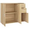 vidaXL Συρταριέρα Sonoma Δρυς 91x29,5x75 εκ. Επεξεργασμένο Ξύλο