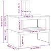 vidaXL Φωτιά Καφέ 80 x 50 x 96 εκ. Ατσάλι σκληρυθέν στον αέρα