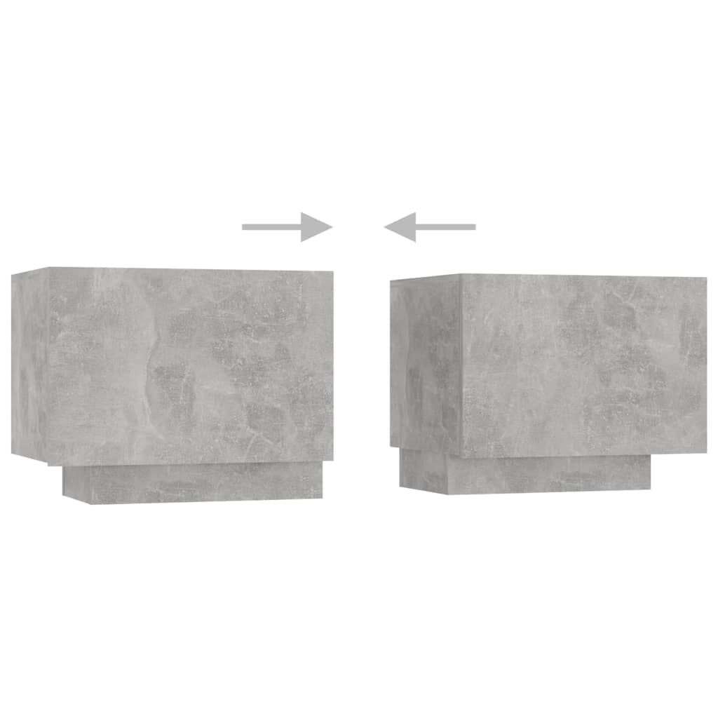 vidaXL Έπιπλο Τηλεόρασης Γκρι Σκυρ. 100x35x40 εκ. Επεξ. Ξύλο
