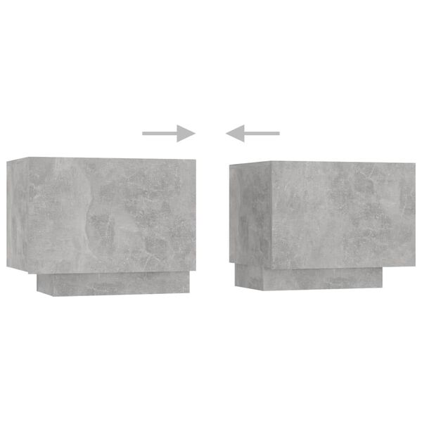 vidaXL Έπιπλο Τηλεόρασης Γκρι Σκυρ. 100x35x40 εκ. Επεξ. Ξύλο