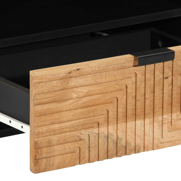 vidaXL Ντουλάπα Τηλεόρασης Καφέ 80 x 33.5 x 46 εκ. Μασίφ ξύλο ακακίας