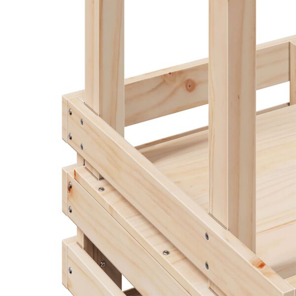 vidaXL Τραπέζι Μπαρ Κήπου με Οροφή 112,5x57x195,5 εκ. Μασίφ Πεύκο